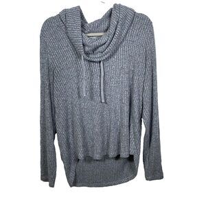 Lucky‎ Brand Women's Bonne Chance Tunic Sweater Size Large Turtleneck Solid Gray